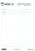 Paquete de 25 cuadernillos de respuestas 1 claves WISC-V, Escala de inteligencia de Wechsler para nios-V