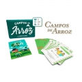 Campos de arroz. Juego de cartas