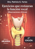 Ejercicios que restauran la funcin vocal. (Observaciones clnicas)