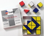 Cubos de Kohs. 16 Cubos de plstico blancos, rojos, azules y amarillos