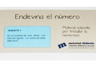 Endevina el nmero. Material educatiu per treballar la numeraci