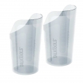 Vaso de plstico flexible con recorte transparente 236ml-8oz (2 unidades)