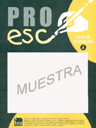 Paquete de 25 hojas de anotacin autocorregibles A Y B de PROESC, Batera de evaluacin de los procesos de escritura