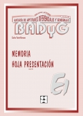 Paquete de 10 Hojas de Presentacin de Memoria de BADYG E1, Bateria de Aptitudes Diferenciales y Generales.