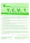 Cuadernillos del TCV 1 (paquete de 10)