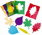 Siluetas de hojas Montessori (translcidas)